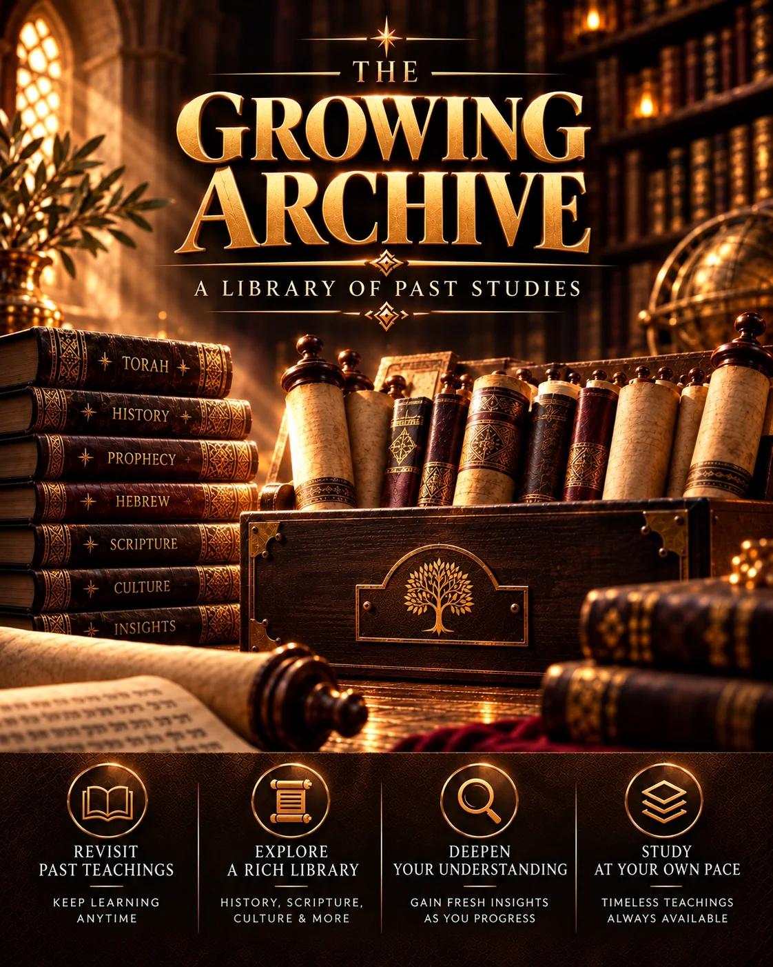 The Growing Archive library of past Torah studies